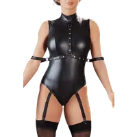 Strapsbody Wetlook mit Fesseln Strapsbody Wetlook mit Fesseln