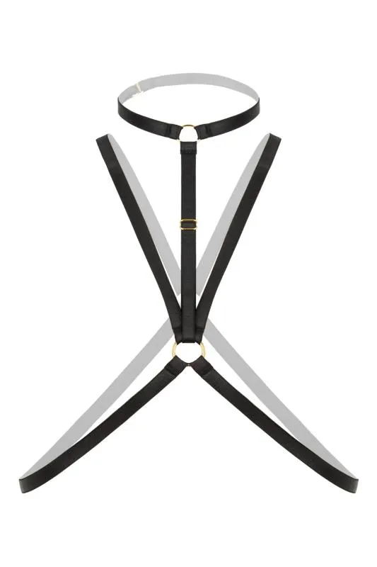 Christine - Strappy Harness Bralette Secret Love schwarz - Oberkörper 02 – Bild 5