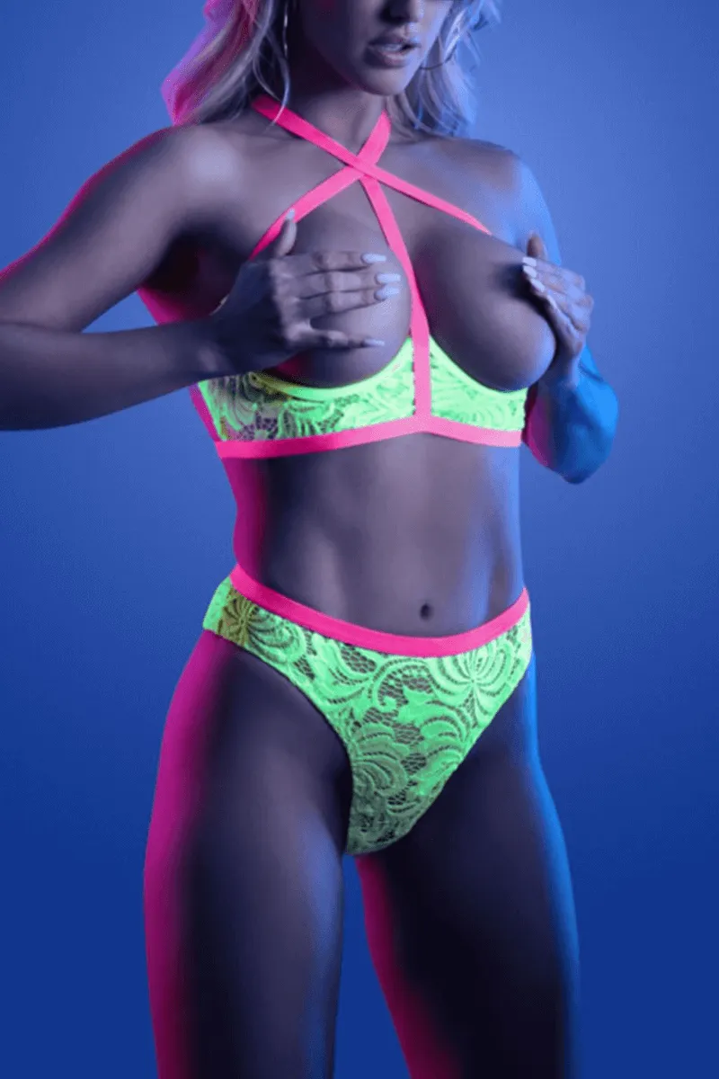 2tlg. Dessous Set neon 2tlg. Dessous Set neon