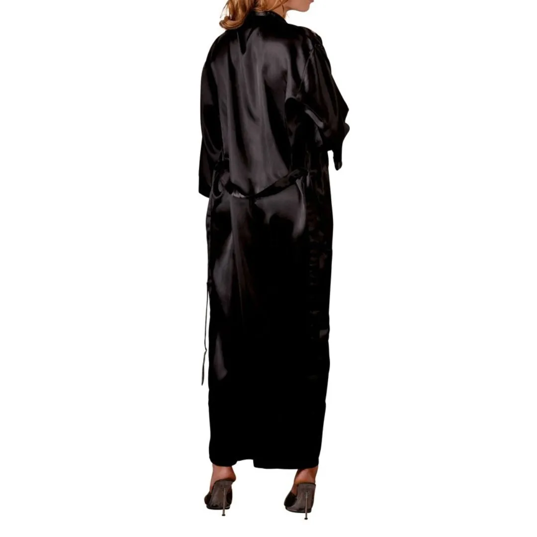 Langer Kimono aus Satin – Bild 3