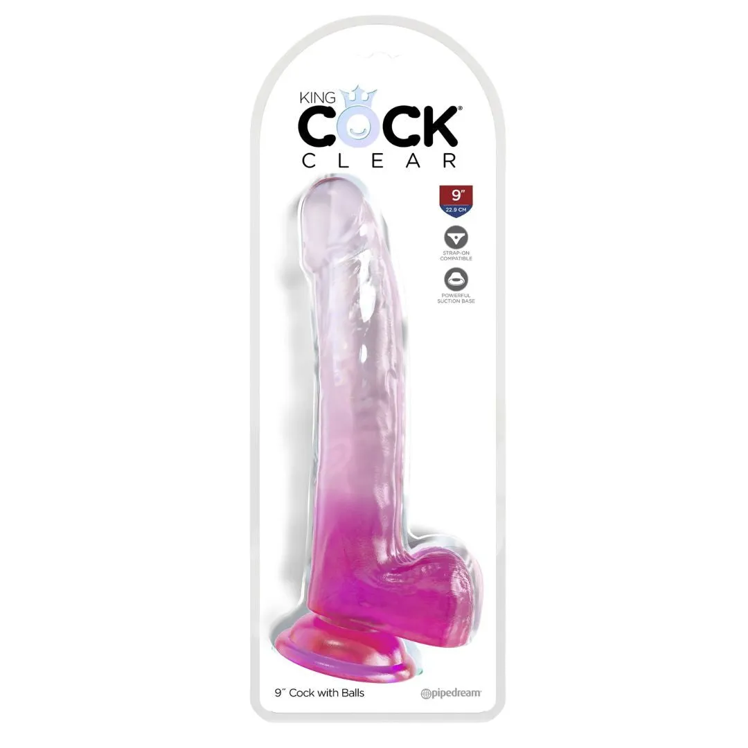 Naturdildo „9“-Cock with Balls“ mit Saugfuß – Bild 3