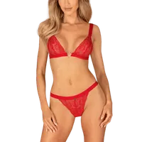 Spitzen-Dessous-Set rot Spitzen-Dessous-Set rot