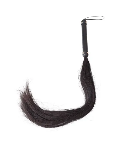 Rosshaar-Peitsche, schwarz Rosshaar-Peitsche, schwarz