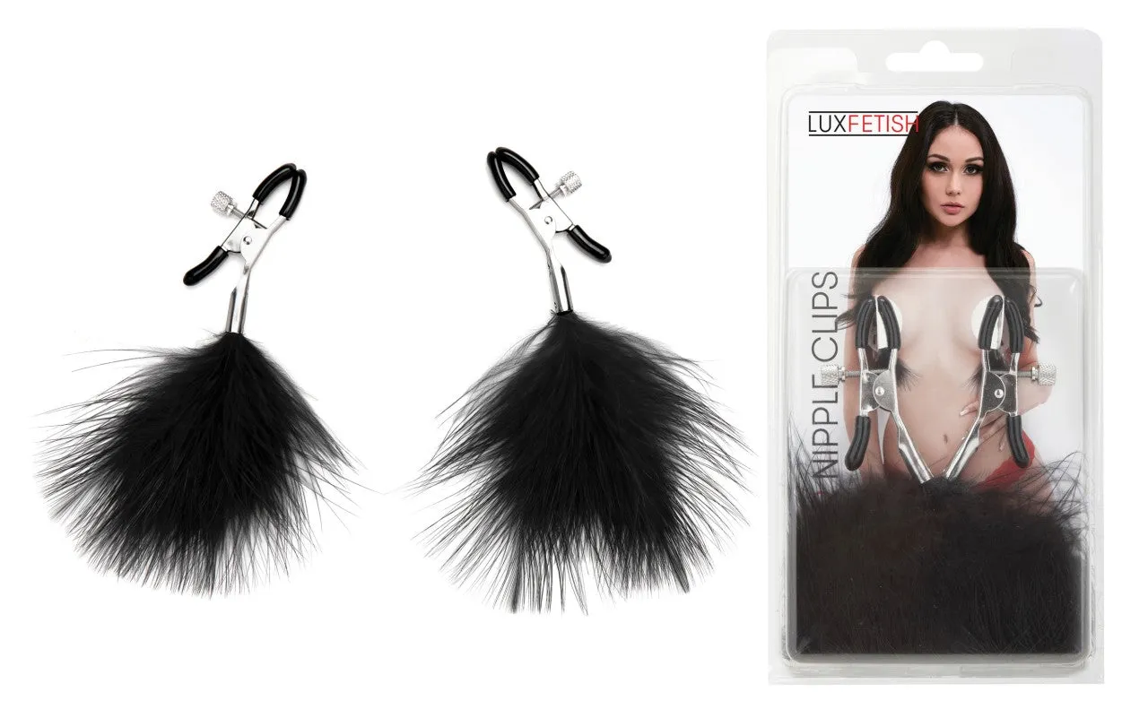 LUX FETISH Feather Nipple Clips LUX FETISH Feather Nipple Clips