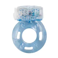 Vibrierender Cockring Mit Genopptem Klitorisstimulator Vibrierender Cockring Mit Genopptem Klitorisstimulator