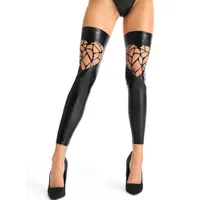 7-Heaven Wetlookstulpen: S532, schwarz (L/XL) 7-Heaven Wetlookstulpen: S532, schwarz (L/XL)