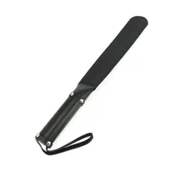 Lederklatsche schmal, schwarz Lederklatsche schmal, schwarz