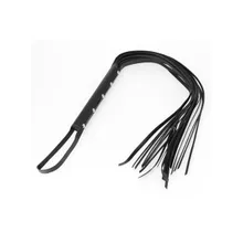 Lederpeitsche mit 15 Riemen, schwarz Lederpeitsche mit 15 Riemen, schwarz