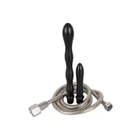 Deluxe Shower Me: Intimduschen-Set mit Schlauch, silber/schwarz Deluxe Shower Me: Intimduschen-Set mit Schlauch, silber/schwarz