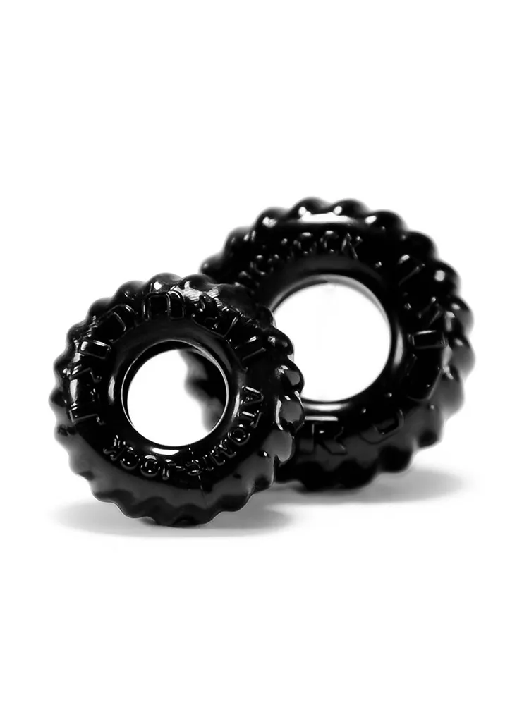 Truckt: Penisringe-Set, schwarz Truckt: Penisringe-Set, schwarz