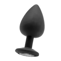 Ouch! Extra Large Diamond Butt Plug: Analplug mit Kristall, schwarz Ouch! Extra Large Diamond Butt Plug: Analplug mit Kristall, schwarz