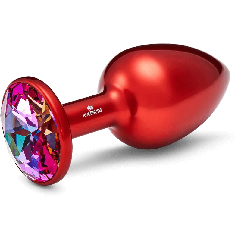 Rosebuds™ - Medium Alu Rot Kristall Rosebuds™ - Medium Alu Rot Kristall