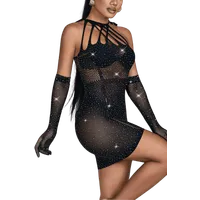 Netzkleid Glitzer Netzkleid Glitzer