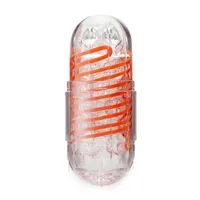 Tenga Spinner 02 Hexa: Masturbator, transparent/orange Tenga Spinner 02 Hexa: Masturbator, transparent/orange