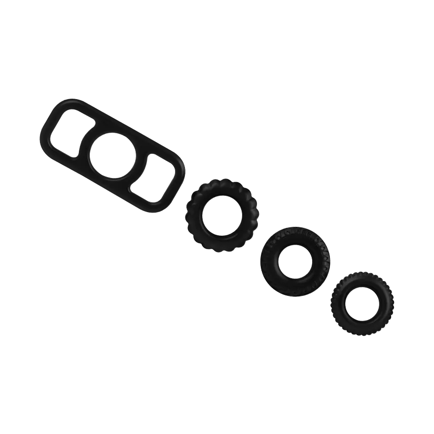 Penisring-Set aus Silikon, 4 Teile Penisring-Set aus Silikon, 4 Teile