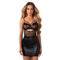 Obsessive – Dominna Chemise & Thong – Schwarz Obsessive – Dominna Chemise & Thong – Schwarz