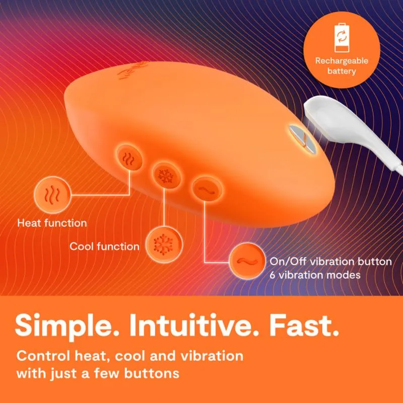 We-Vibe - Temp Lay-On Vibrator - Tangerine – Bild 4