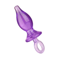 Analplug mit Haltering, 9 cm Analplug mit Haltering, 9 cm