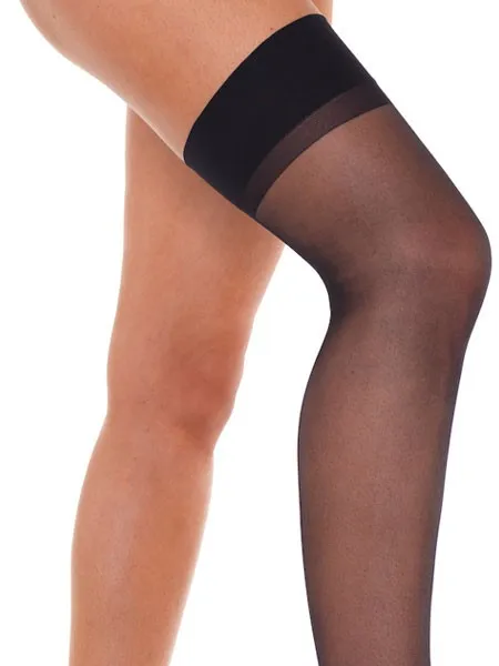 Strapsstrümpfe, schwarz (One Size) Strapsstrümpfe, schwarz (One Size)