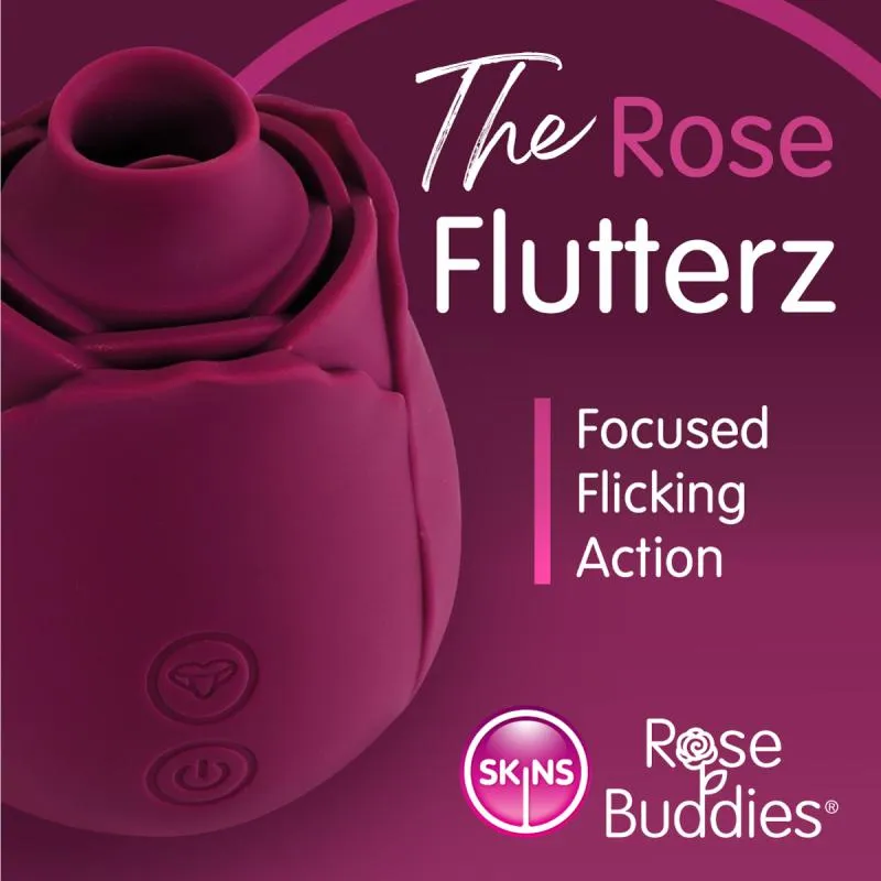Skins Rose Buddies - Der Rose Flutterz Vibrator - Bordeaux – Bild 5