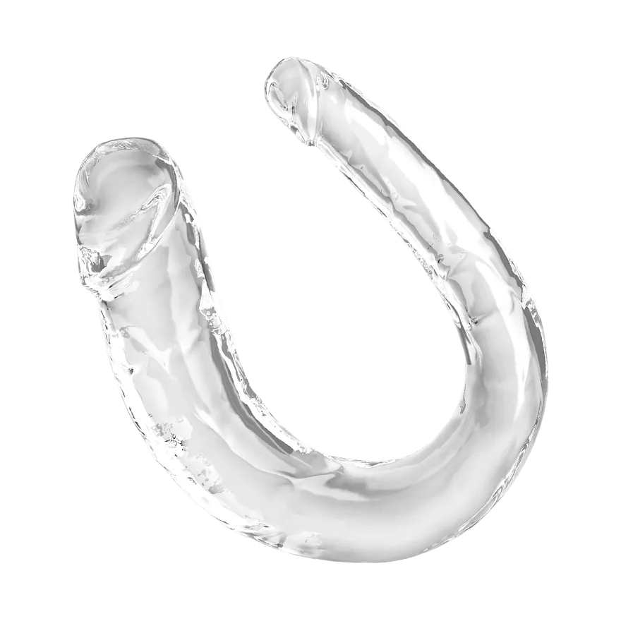 King Cock Clear - Medium Double Trouble, 34 cm King Cock Clear - Medium Double Trouble, 34 cm