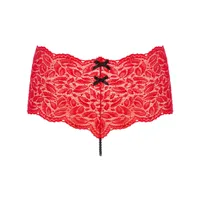 Bracli - Flame Paris Panty Rot - Luxus Perlenstring Dessous Größe M Bracli - Flame Paris Panty Rot - Luxus Perlenstring Dessous Größe M