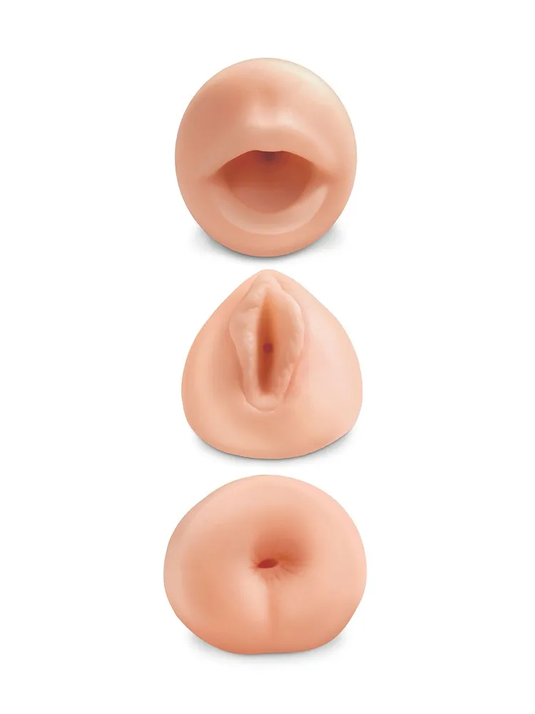All 3 Holes: Masturbator-Set, haut All 3 Holes: Masturbator-Set, haut
