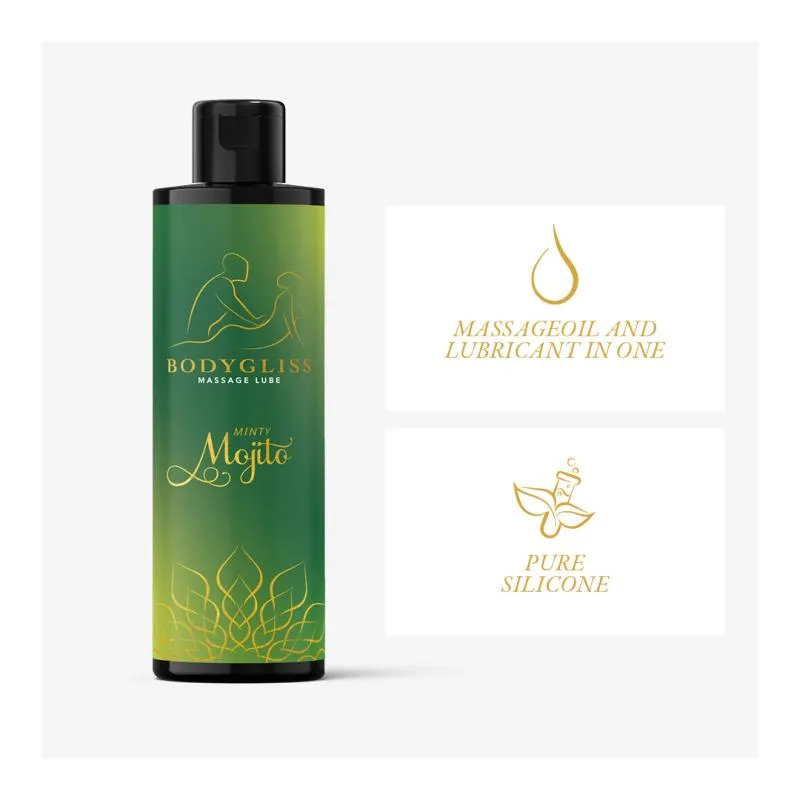 BodyGliss – Massageöl und Gleitmittel in 1 Minty Mojito – 150 ml – Bild 5