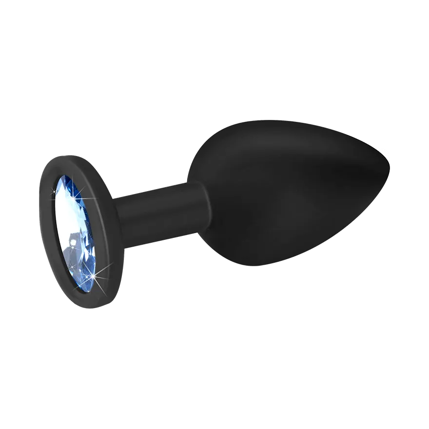 Silikon-Analdildo mit Kristall, S, 7 cm Silikon-Analdildo mit Kristall, S, 7 cm