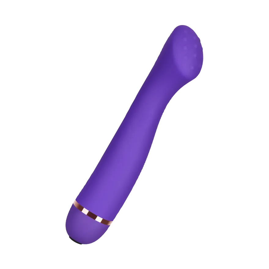 G-Punkt-Vibrator mit genoppter Spitze aus Silikon, 18 cm G-Punkt-Vibrator mit genoppter Spitze aus Silikon, 18 cm