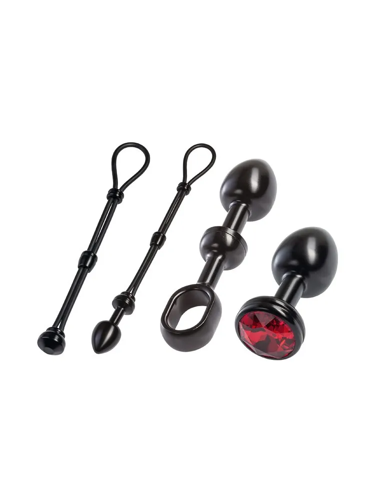 Malesation Alu Cock-Grip Set klein, schwarz/rot Malesation Alu Cock-Grip Set klein, schwarz/rot