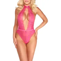Body aus pinker Spitze Body aus pinker Spitze