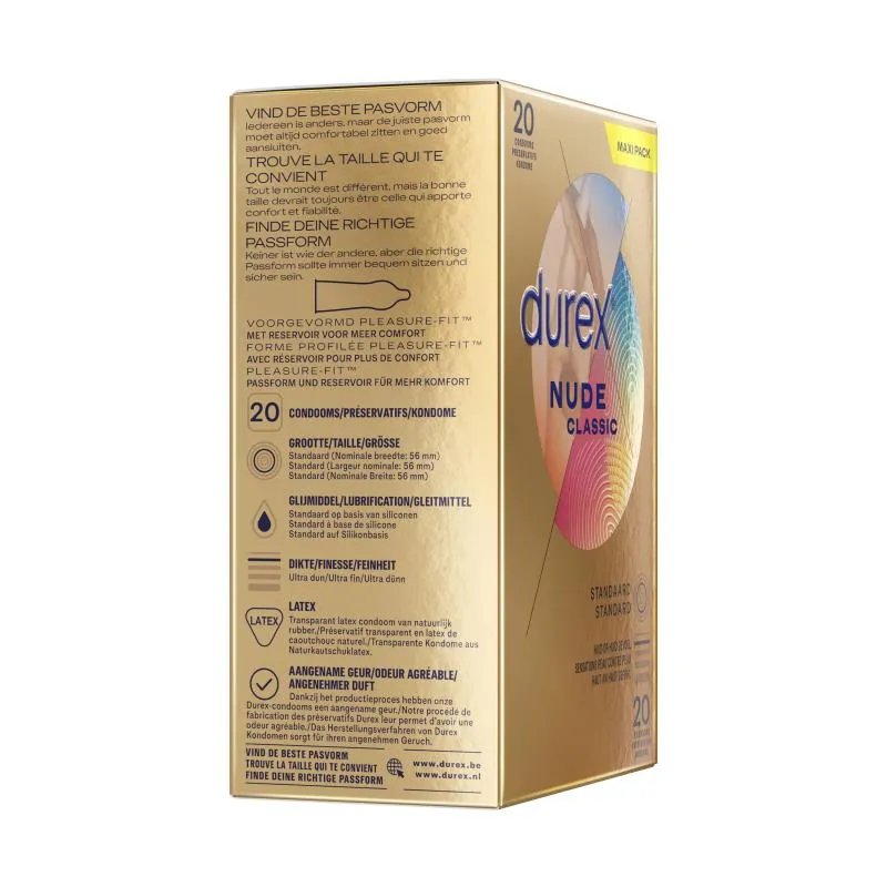 Durex Kondome Nude - 20 Stück – Bild 2