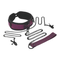Collar, Leash & Nipple Clips Set Collar, Leash & Nipple Clips Set