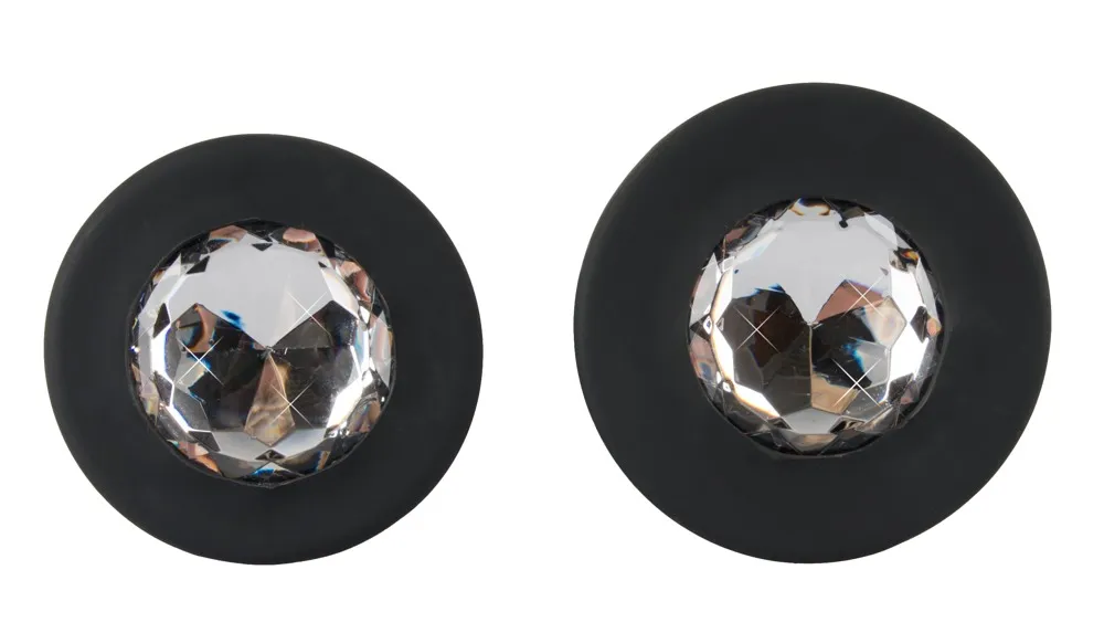 2er-Set Analplugs mit Glitzerstein – Bild 3