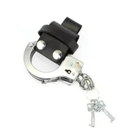 Leder-Handschellenhalter, schwarz Leder-Handschellenhalter, schwarz