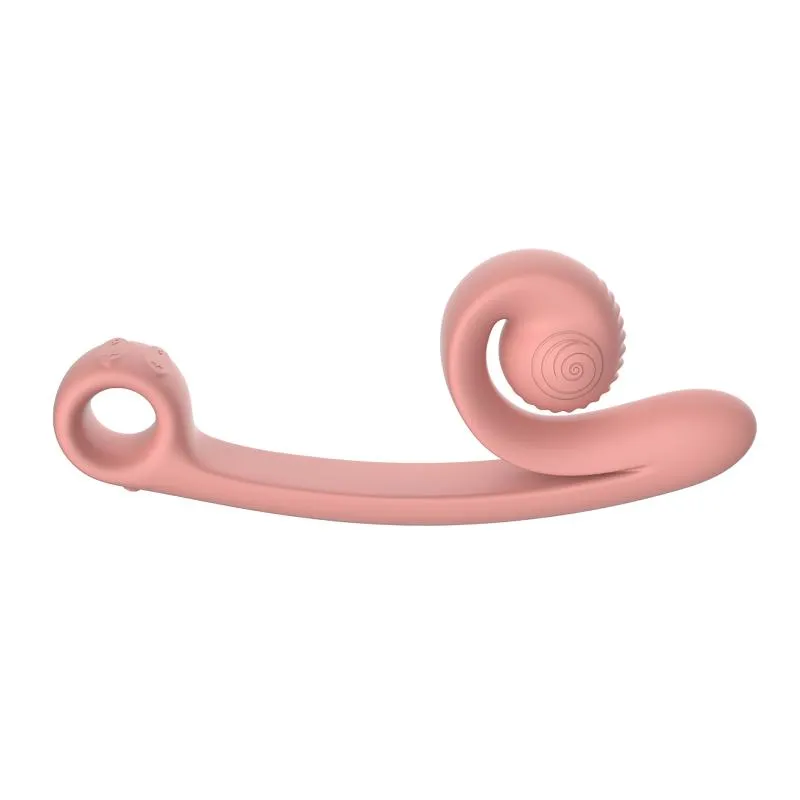 Snail Vibe Curve Duo Vibrator - Pfirsichrosa Snail Vibe Curve Duo Vibrator - Pfirsichrosa
