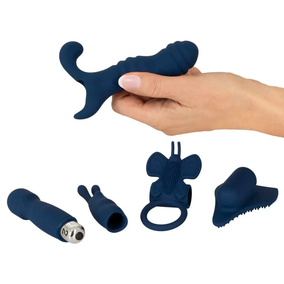 Bulletvibrator Set mit 5 Aufsätzen – Bild 4