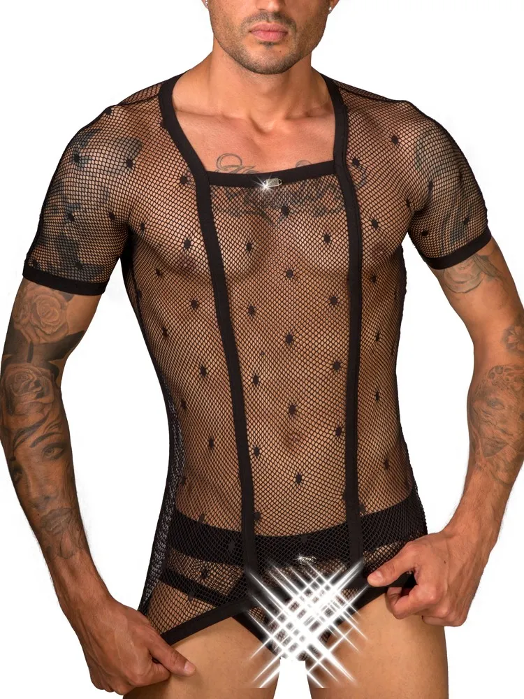 Eros Veneziani Net: T-Shirt, schwarz (S/M) Eros Veneziani Net: T-Shirt, schwarz (S/M)