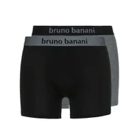 Bruno Banani Flowing: Short 2er Pack, schwarz/grau (L) Bruno Banani Flowing: Short 2er Pack, schwarz/grau (L)