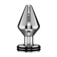 ElectraStim Midi: Elektro-Analplug, silber/schwarz ElectraStim Midi: Elektro-Analplug, silber/schwarz