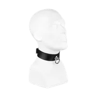 Halsband mit großem Ring, S/M Halsband mit großem Ring, S/M