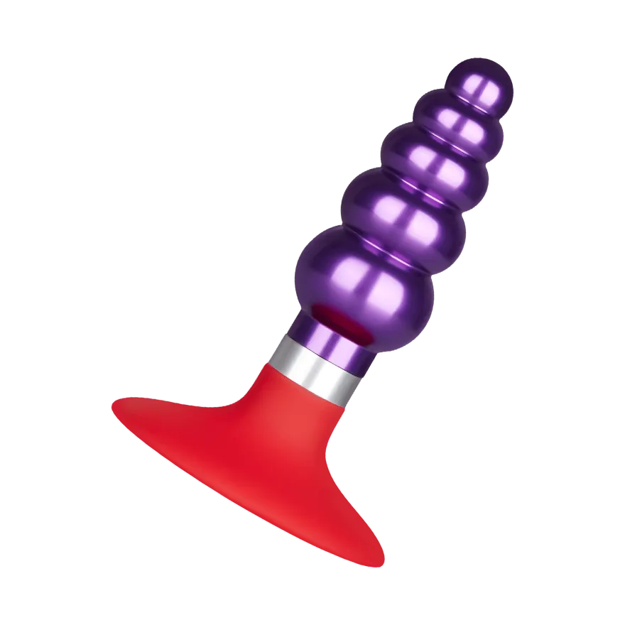 Edelstahl-Plug mit Silikonsaugfuß, 10 cm Edelstahl-Plug mit Silikonsaugfuß, 10 cm