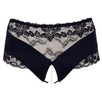 Spitzenslip ouvert mit Perlenkette im Schritt Spitzenslip ouvert mit Perlenkette im Schritt