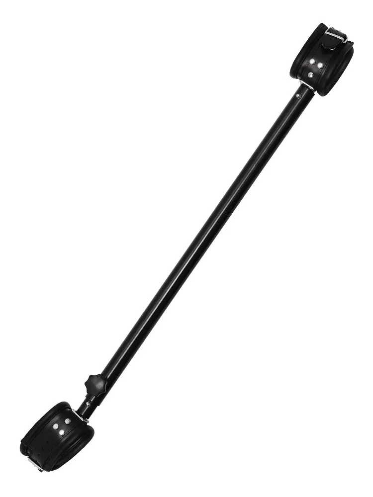 Xx-DreamsToys: Variable Spreizstange mit Leder- Fußfesseln, schwarz Xx-DreamsToys: Variable Spreizstange mit Leder- Fußfesseln, schwarz