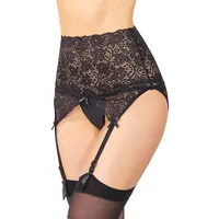 Coquette: Strapsgürtel, schwarz (One Size) Coquette: Strapsgürtel, schwarz (One Size)