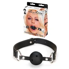LUX FETISH Breathable Ball Gag black LUX FETISH Breathable Ball Gag black