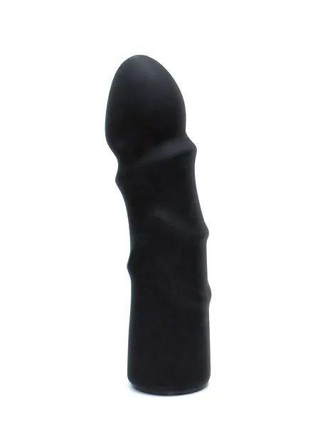 Silikon-Dildo für Strap-On (14cm), schwarz Silikon-Dildo für Strap-On (14cm), schwarz