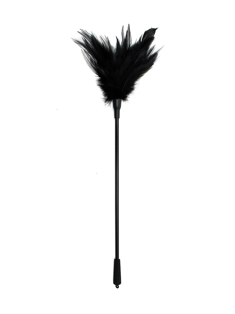 Feather Tickler: Federstab, schwarz Feather Tickler: Federstab, schwarz