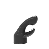 Power Wand Dual Stimulation: Vibratoraufsatz, schwarz Power Wand Dual Stimulation: Vibratoraufsatz, schwarz